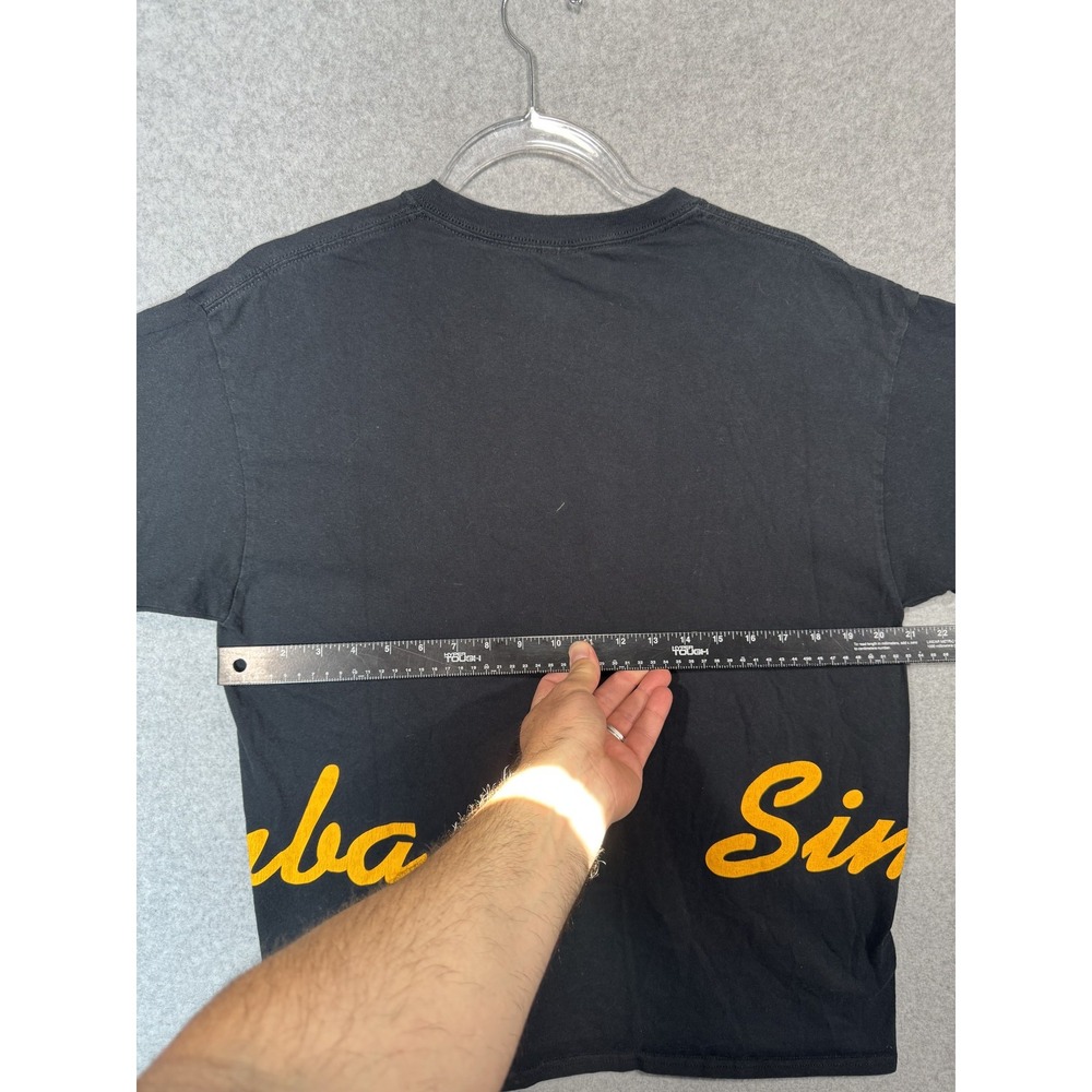 Simba Shirt Mens Large Black Yellow Graphic Tee T-Shirt Movie Disney Lion King - Picture 6 of 7